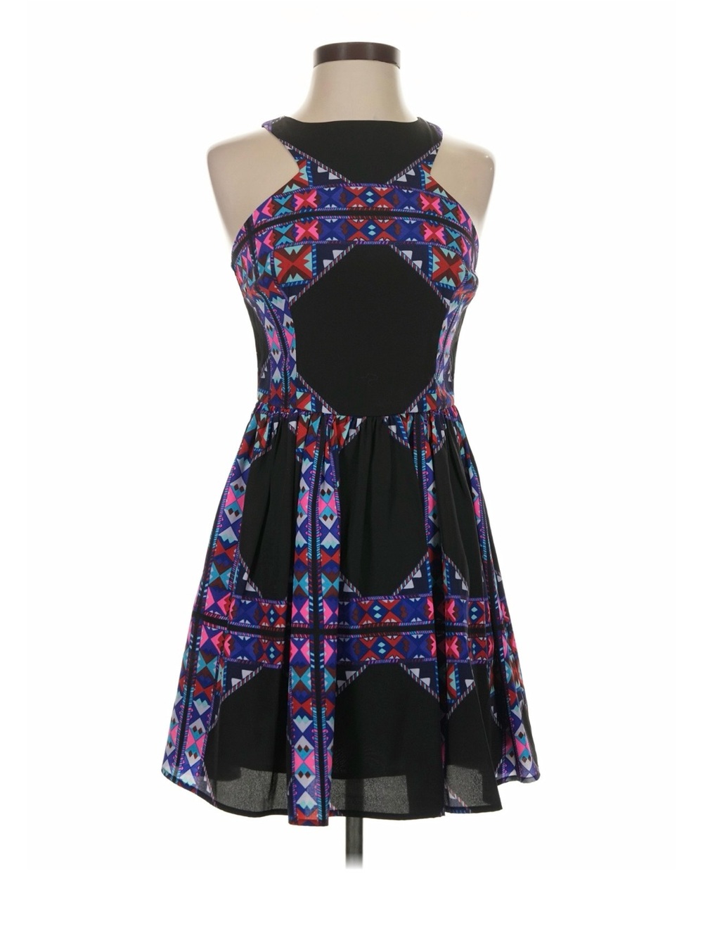 Mara Hoffman Geometric Print Sleeveless Dress with Pickets – Size 2 – NWT